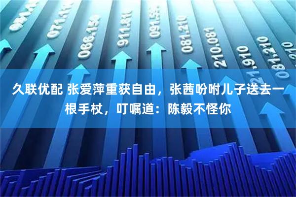 久联优配 张爱萍重获自由，张茜吩咐儿子送去一根手杖，叮嘱道：陈毅不怪你