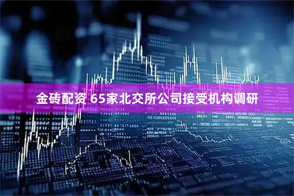 金砖配资 65家北交所公司接受机构调研